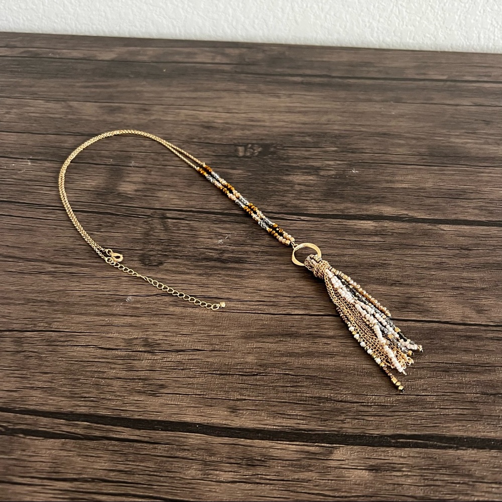 Long beaded necklace